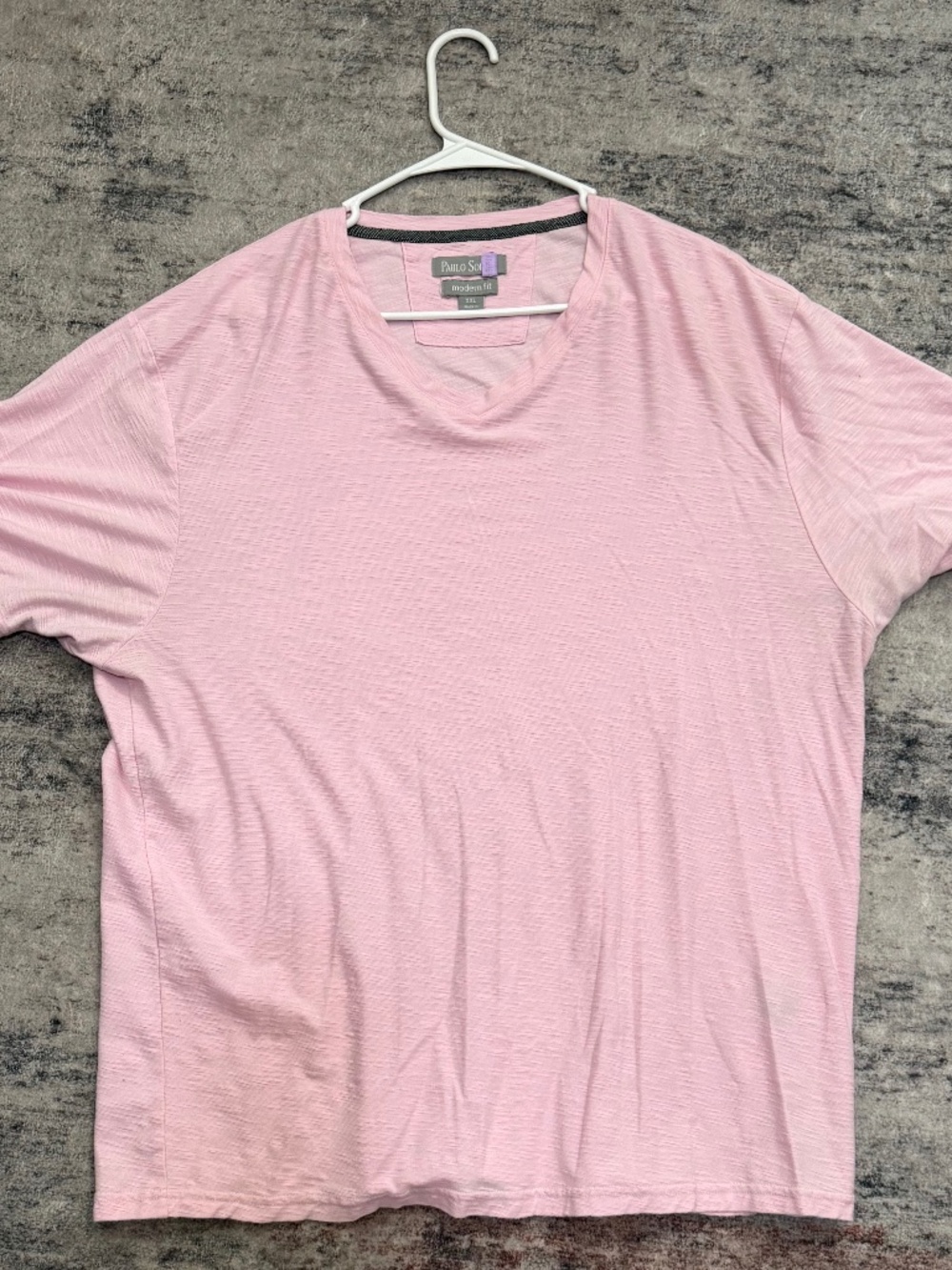 Paul Smith Modern Fit Pink V-Neck T-Shirt XXL